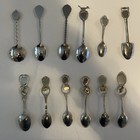 Lot Of 12 Vintage Collectible Spoons