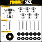 Guitar Strap Buttons Metal Clips Compatible With Dunlop Straplok 6 Pack Electric
