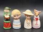 61 Pc Vtg Thimble Collection Glass Staffordshire  Healacraft  Travel  W Germany