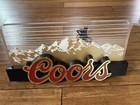 Vtg  1987 Coors Light Up Beer Sign Mountain Background 18    Wide Hang table Top