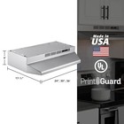 Broan-nutone 4130sf Fingerprint Resistant Ductless Under-cabinet Range Hood  30-