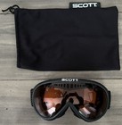 Scott Snow Goggles Amber Lenses Adult Size New With Carrying Bag