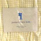 Pottery Barn Kids Pbk Bed Skirt Gingham Check Dust Ruffle Twin Yellow Bright New