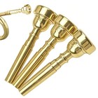 3 Packs Gold Trumpet Mouthpiece Set Pure Copper Mouthpieces  Labor-saving 