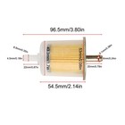 5pc High Performance Universal 5 16  Fuel Filter Industrial Inline Gas Fuel Line