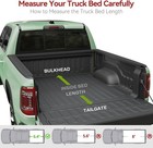 Soft Roll Up Truck Bed Tonneau Cover Compatible With 2002-2024 Dodge Ram 1500  1