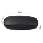 New Clam Shell Hard Eyeglasses Pu Glasses Case Black W microfiber Cleaning Cloth