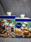 Danbury Mint Pillsbury Doughboy Complete 4 Pc Canister Set Poppin Fresh 2000