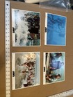 Jaws 1979 Re-release Original Theater Issued Mini Lobby Cards  4  8 x10  Mint Ra