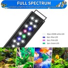 Aquaneat Led Aquarium Light Full Spectrum For 18 18-24  Light Cover Is Black 