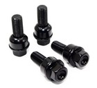 20 14x1 5 R14 Veritek Black Washer Lug Bolts Ball Seat For Porsche Factory 19mm