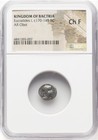 Eucratides I Kingdom Of Bactria 170-145 Bc  Silver Ancient India Indo-greeks Ngc