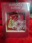 Marquis By Waterford 2009 Snowflake Cut Glass Ornament Clear gold Germany