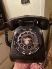 Vintage 1950   s Western Electric Michigan Bell System Black Rotary Desk Phone 