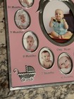 My First Year Pink Baby Girl Photo Frame Keepsake Newborn To 1 Year Gift