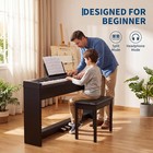 88 Key Digital Piano Weighted Keyboards Full Size With 3 Pedals Usb Midi Stand