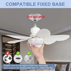 Large Ceiling Fan E27 Fan Light 40w With Dimmable Led Light Remote Controller