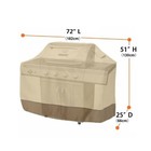 72 x25 x51  Bbq Gas Grill Cover Waterproof Outdoor Heavy Duty 600d Uv Protection