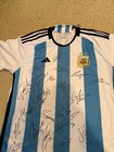 Argentina World Cup 2022 Team Signed Home Jersey Messi Champions