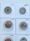 Full Set 2004-2017 Canada Coloured Quarters 17x Twenty-five Cent Coins