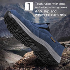 Mens Hiking Shoes Slip On Sneakers Outdoor Wide Width Comfort Walking Loafers