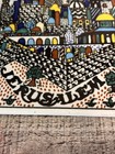 Vintage Jerusalem Ceramic Tile Wall Hanging Kitchen Trivet 6    Made In Italy