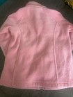 Columbia Girls Pink Fleece Full-zip Jacket  Solid Logo  Short Length  Size S 7 8