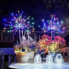 Outdoor Solar Garden Lights Christmas Firework Waterproof Path Lawn Lamp 150 Led