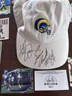 Kurt Warner Signed Hat   12 Card Lot Coa Autographed St  Louis Rams Graded Mint