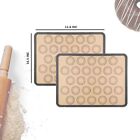 2x Silicone Baking Mat Nonstick Heat Resistant Liner Oven Sheet Macaron Cake Fda