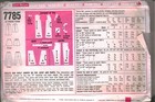 7785 Vintage Simplicity Sewing Pattern Girls 1960s Jumper Top Skirt Pants 8 Oop