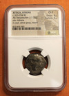Scarce Attica Athens  Athena  Owl  Olive Spray  Moon   Ar Tetradrachm Ngc Ch F
