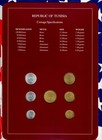 Coin Sets Of All Nations Tunisia  Unc 5 20 50 100 Millimes 1983 1 2 10 1960
