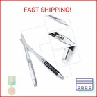 Qwork 2 Pack Metal Letter Opener - Ergonomic Grip Envelope Slitter  Envelope Ope