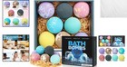 Luxurious 8-pack Bath Bombs Set With Natural Essential Oils For Relaxation