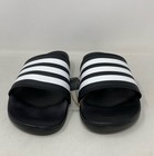 Adidas Adilette Comfort Slides Black white Men   s 6   Women   s 7  gz5891 