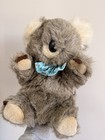 Hug A Plush Commonwealth Koala Bear Puppet 1989 Bow Tie Stuffed Animal Toy Vtg