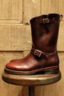 Handmade New Men s Brown Color Leather Lace Up Vintage Combat Motorcycle Boots