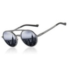 Retro Round Al-mg Men s Polarized Sunglasses Driving Outdoor Fishing Eyewear