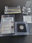 Marc Antony Roman Denarius Leg Vi 32   31 Bc Silver Coin W  Display Case   Card