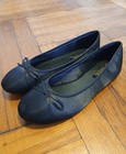 New Satin Brocade Ballet Flat Comfort Insole Shoes Sizes 5-10  Black
