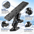 Ram Mounts Ram-b-111-238u Marine Gps Radio Mount Adjustable Aluminum