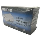 Trendnet Tk-207k 2-port Usb Kvm Switch Kit With Audio  new   Sealed Damaged Box