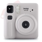 Fujifilm Instax Mini Se Instant Camera Gray With 10 Film Prints   Accessory Kit