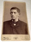 Rare Antique Id d American Boot   Shoe Manufacturer Fred Wallis Cdv Photo  Ma Us