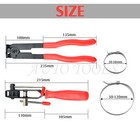 2pcs Cv Joint Boot Clamp Pliers Ear Type Banding Cutter Plier W 3 Pairs Of Clips