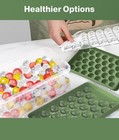 Ice Cube Tray With Lid And Bin ice Tray 62 Round Ice Trays For Freezer  Bpa-f   
