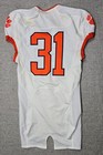 Clemson Tigers Football Jersey Mens 38 L White Game Worn Team Issued Nike  31