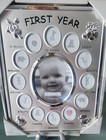 Vtg Malden International Designs Baby s First Year Collage Picture Frame 8 X 10