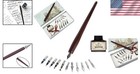 Elegant 13-piece Handcrafted Calligraphy Set With 11 Nibs   Black Ink